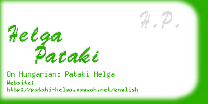 helga pataki business card